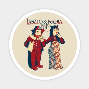 LASZLO AND NADJA BATS Magnet